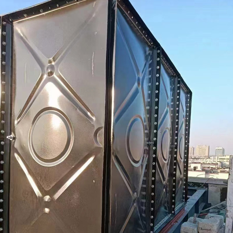Square enamel steel plate water tank