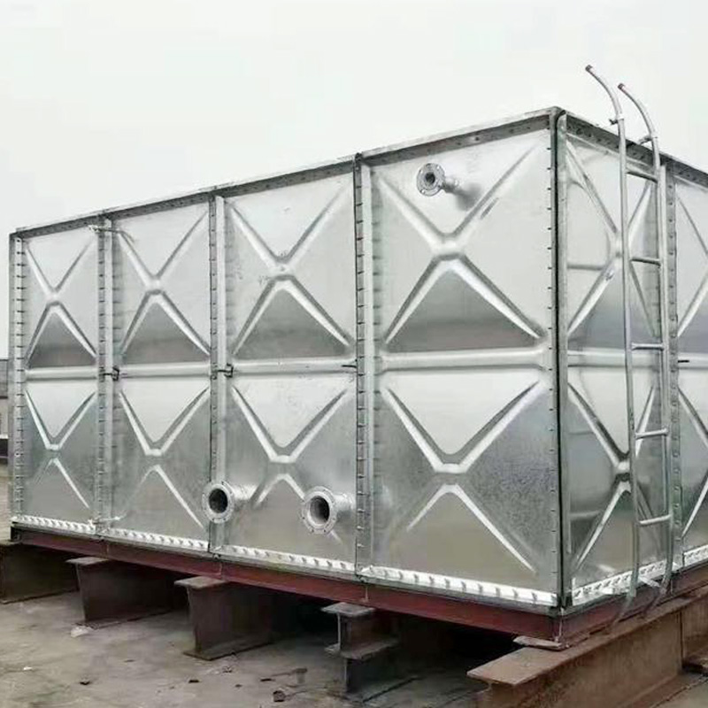 Tanque de almacenamiento de agua de placa de acero galvanizado