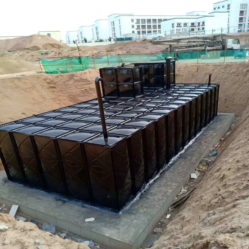 Tanque de agua subterráneo galvanizado