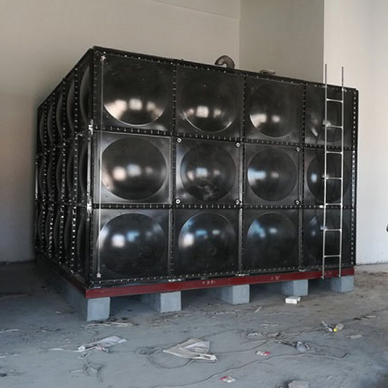 Prefabricated enamel water tank