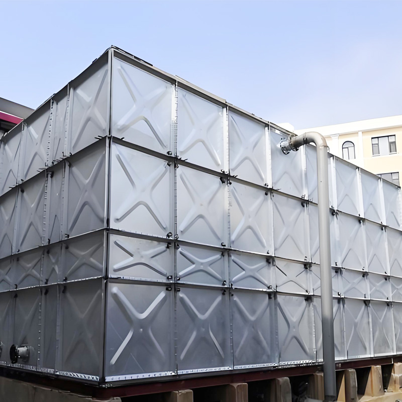 Tanque de agua de placa de acero galvanizado