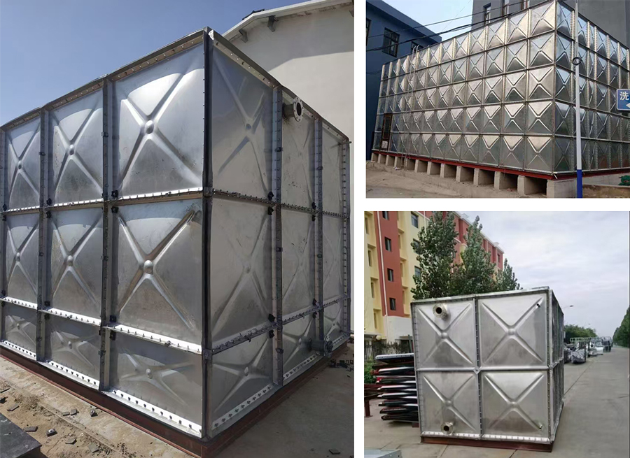 Tangki Air Pemadam Kebakaran Stainless Steel Prefabrikasi