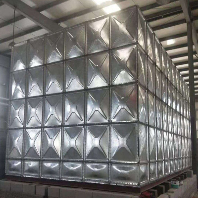 Tanque de agua galvanizado contra incendios