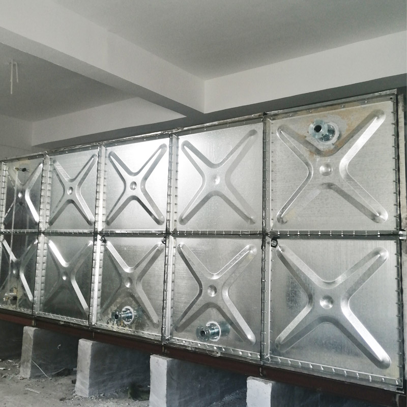 Underground galvanized water tank